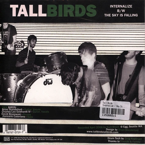 Tall Birds - Internalize / Sky Is Falling