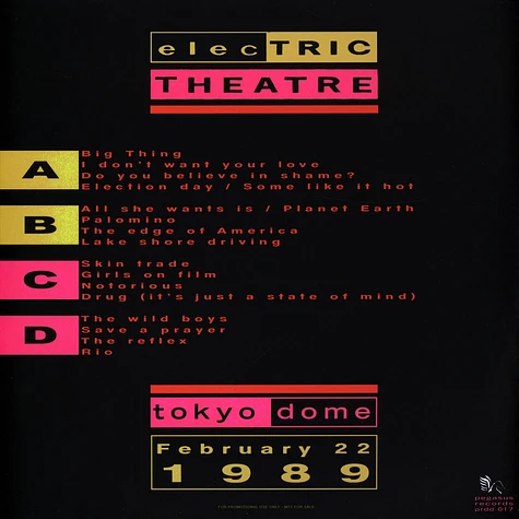 Duran Duran - Electric Theatre Tokyo 1989