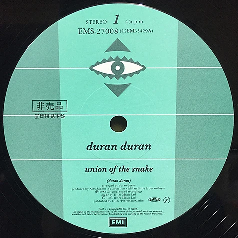 Duran Duran - Union Of The Snake