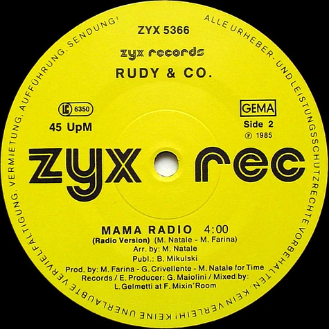 Rudy & Co. - Mama Radio