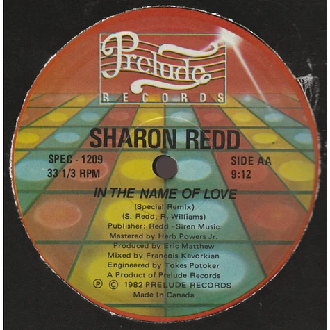 Sharon Redd - Can You Handle It / In The Name Of Love (Special Remix)