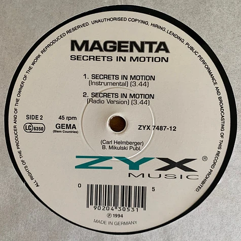 Magenta - Secrets In Motion