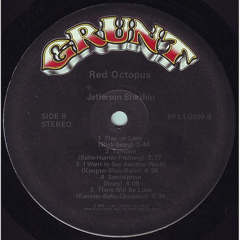 Jefferson Starship - Red Octopus