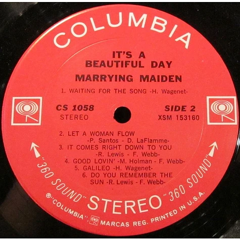 It's A Beautiful Day - Marrying Maiden