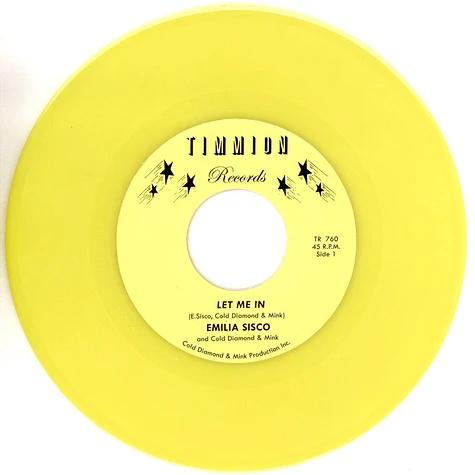 Cold Diamond & Mink & Emilia Sisco - Let Me In Opaque Yellow Vinyl Edition