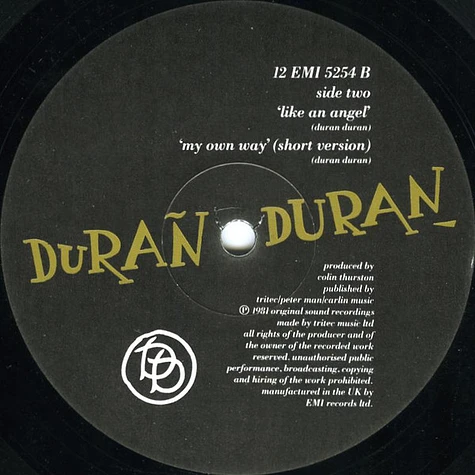 Duran Duran - My Own Way (Night Version)