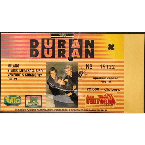 Duran Duran - Live: Italian Tour 1987