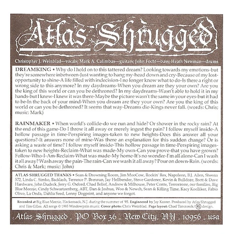 Atlas Shrugged / New Day Rising - Atlas Shrugged / New Day Rising