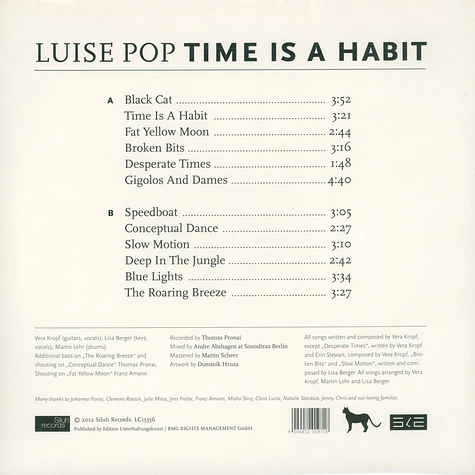 Luise Pop - Time Is A Habit