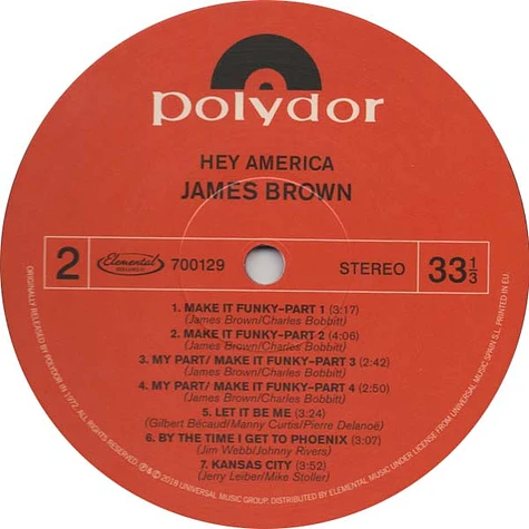 James Brown - Hey America