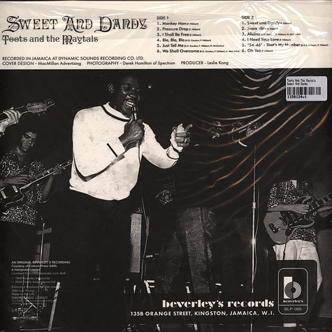 Toots And The Maytals - Sweet And Dandy - Vinyl LP - 1969 - UK