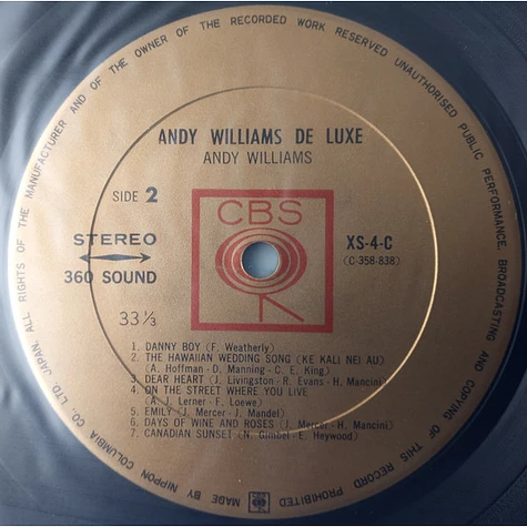 Andy Williams - De Luxe