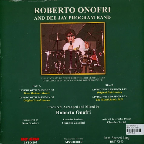 Roberto Onofri & DJ Program Band - Living In The Passion Green Black Marbled Vinyl Edition