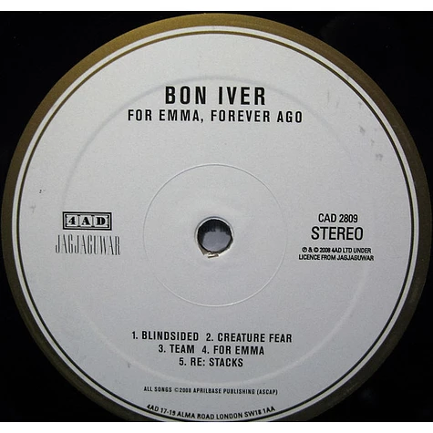 Bon Iver - For Emma, Forever Ago