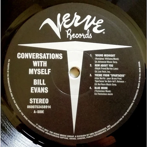 Bill Evans - Conversations With Myself