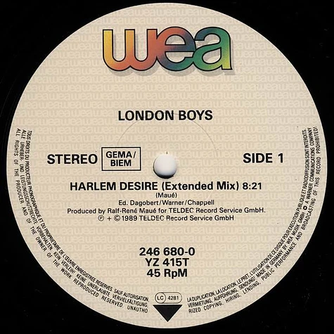 London Boys - Harlem Desire