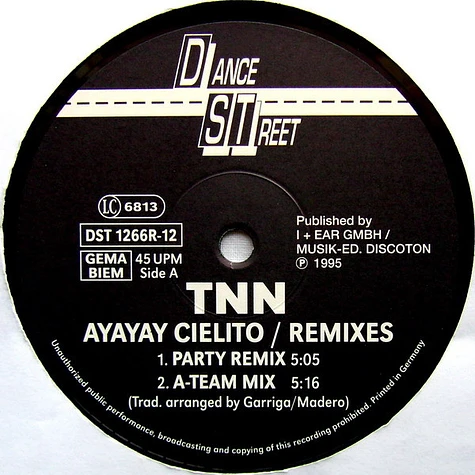 TNN - AyAyAy Cielito (The Remixes)