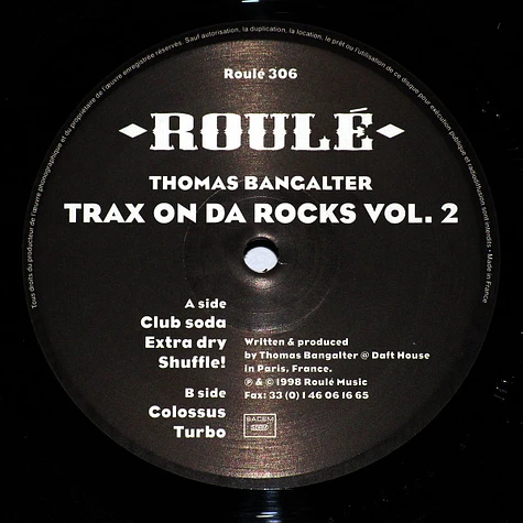 Thomas Bangalter - Trax On Da Rocks Vol. 2