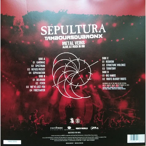 Sepultura & Les Tambours Du Bronx - Metal Veins - Alive At Rock In Rio