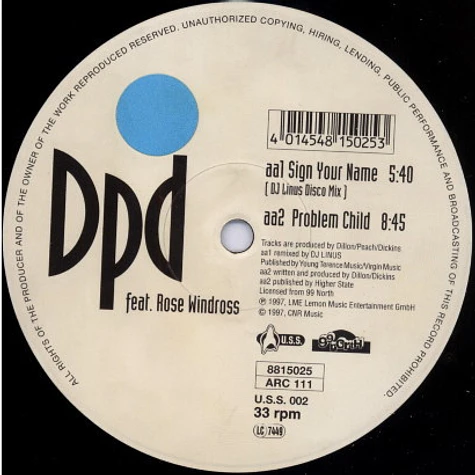 DPD Feat. Rose Windross - Sign Your Name