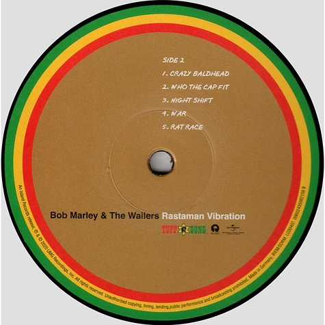 Bob Marley & The Wailers - Rastaman Vibration