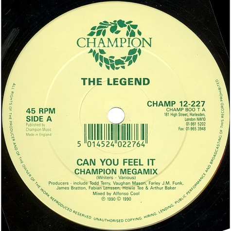 The Legend - Can You Feel It