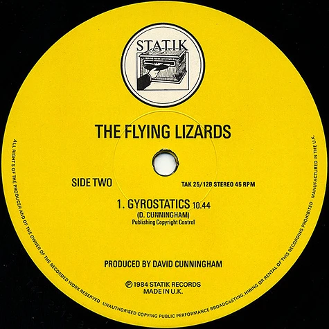 The Flying Lizards - Dizzy Miss Lizzie