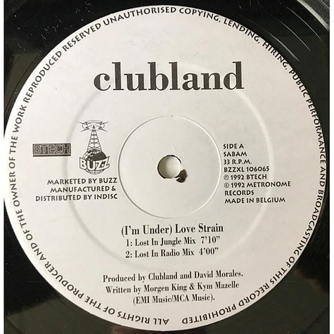 Clubland - (I'm Under) Love Strain