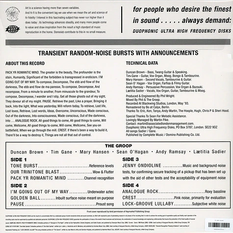 Stereolab - Transient Random-Noise Bursts With Announcements