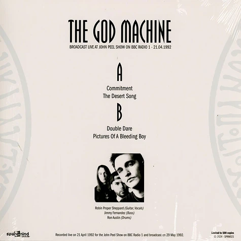 God Machine - Broadcast Live At John Peel Show On Bbc Radio 1 1992