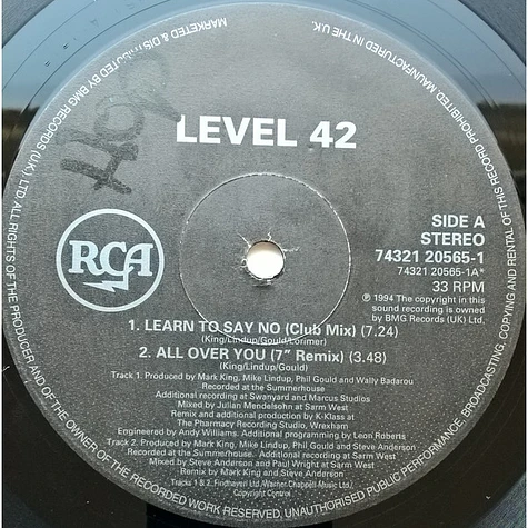 Level 42 - All Over You