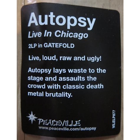 Autopsy - Live in Chicago