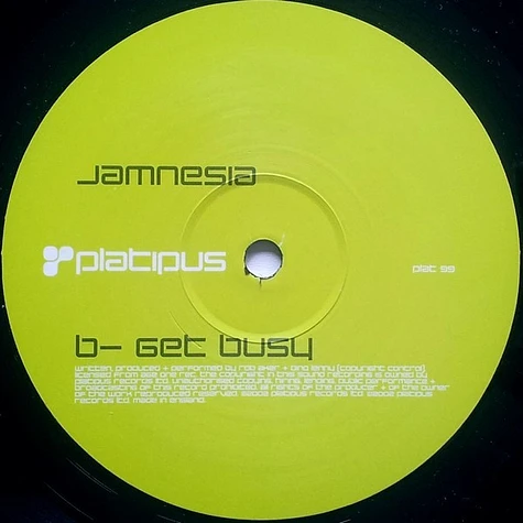 Jamnesia - She's My Friend / Get Busy