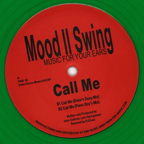 Mood II Swing - Music 4 Ya Ears Clear Green Vinyl Edtion