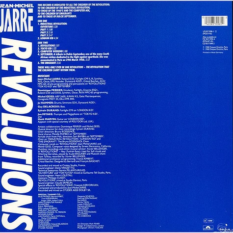 Jean-Michel Jarre - Revolutions