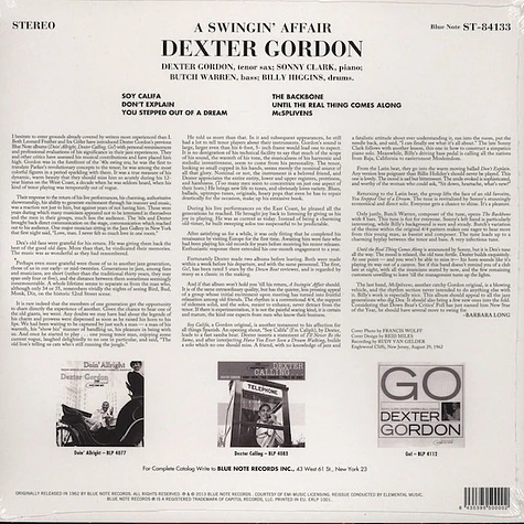 Dexter Gordon - A Swingin' Affair