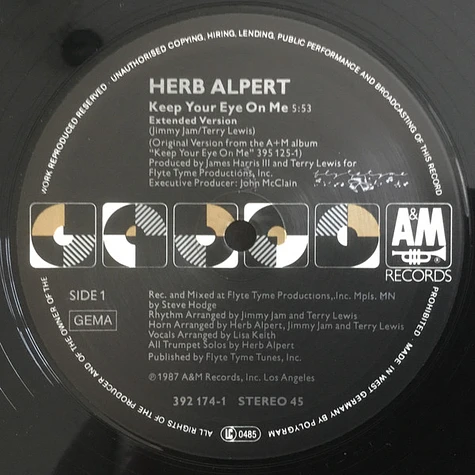 Herb Alpert - Keep Your Eye On Me