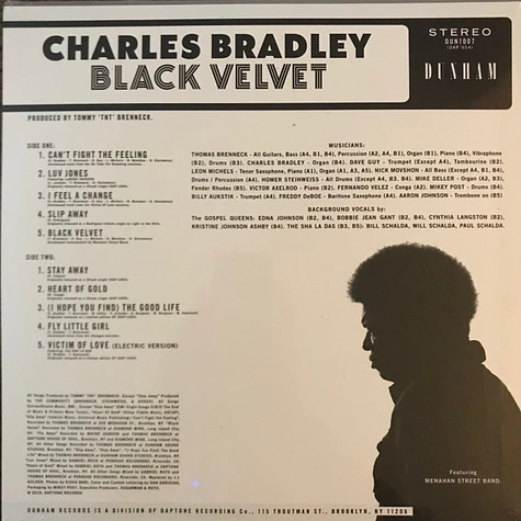 Charles Bradley Featuring Menahan Street Band - Black Velvet