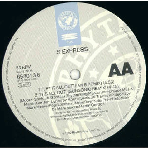 S'Express - Find 'Em, Fool 'Em, Forget 'Em E.P.