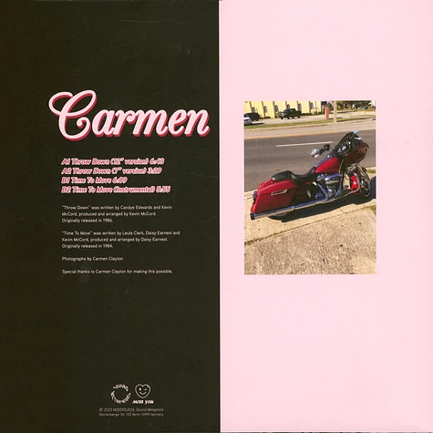 Carmen - Throw Down / Time To Move 2024 Repress