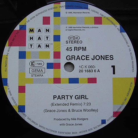 Grace Jones - Party Girl