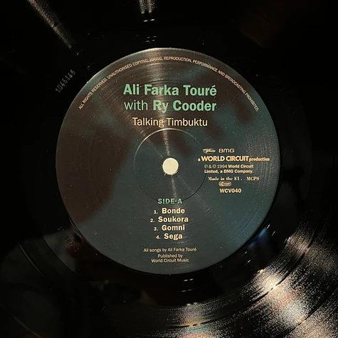 Ali Farka Touré With Ry Cooder - Talking Timbuktu