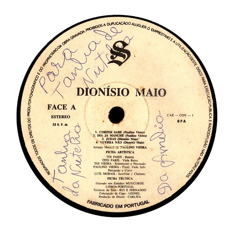 Dionisio Maio - Dionísio Maio