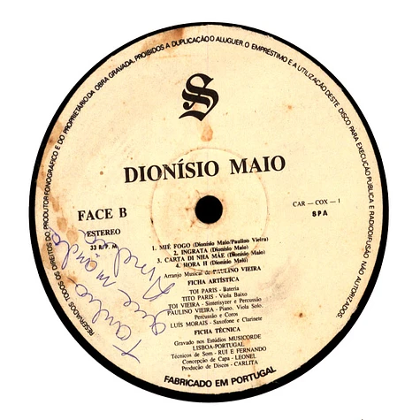 Dionisio Maio - Dionísio Maio