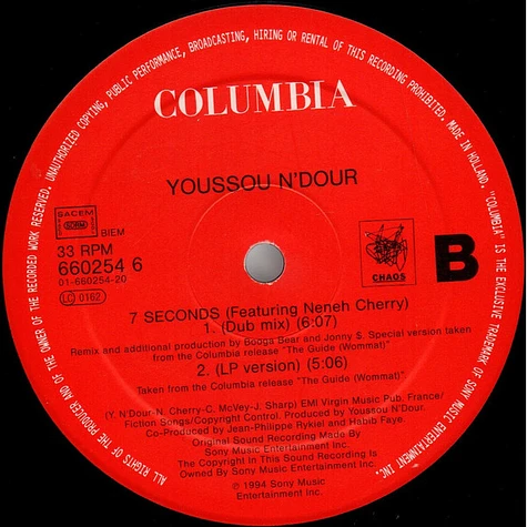 Youssou N'Dour & Neneh Cherry - 7 Seconds