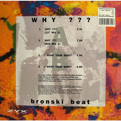 Bronski Beat - Why ???