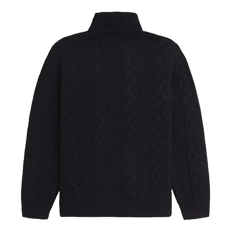 Fred Perry - Chunky Cable Knit Roll Neck Jumper