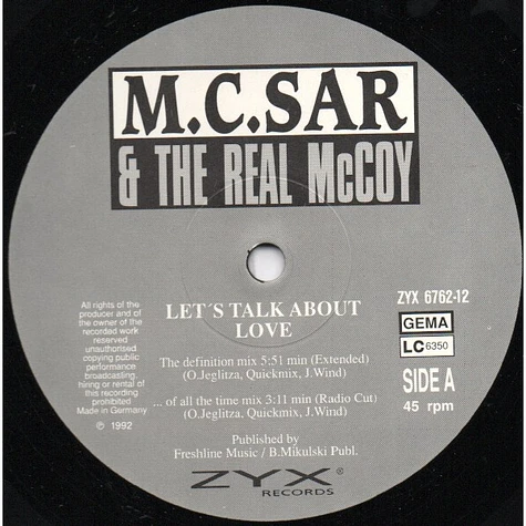 Real McCoy - Let's Talk About Love