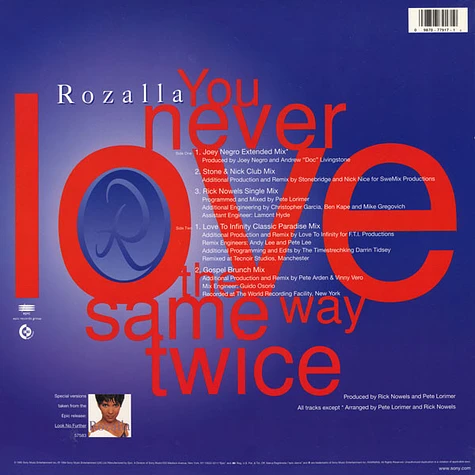 Rozalla - You Never Love The Same Way Twice