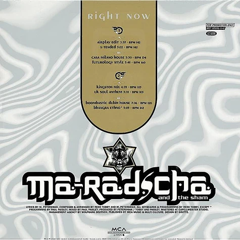 Ma'Radscha And The Sham - Right Now